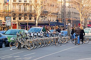 Vélib' station in Paris, France