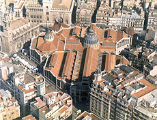 Vista aérea del Mercado Central.