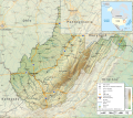 Image 35West Virginia is situated in the Appalachian Mountains, bounded by Allegheny Mountains, Ohio and Big Sandy rivers, and the Cumberland Mountains. (from West Virginia)