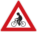 Caution for bicyclists