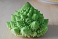 Photograph of a romanesco broccoli, showing a naturally occurring fractal