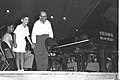 Steinway Artist Daniel Barenboim, age 11, after playing on a D-274 with conductor Moshe Lustig and the Gadna Symphony orchestra in Israel on August 1, 1953