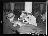 In January and February 1937, Dick photographed the Flint Sit-Down Strike for the FSA. Many of his photographs, like this one, are of ordinary life during the strike.