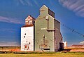 Co-operative elevator twinned with an Alberta Wheat Pool elevator