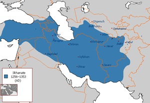 Extent of Shia rule under the Ilkhanates