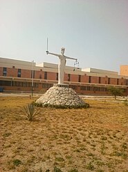 Statue of Justice in Bauchi State High Court, Nigeria