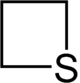 Structural formula of thietane