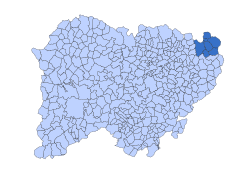 Location in Salamanca