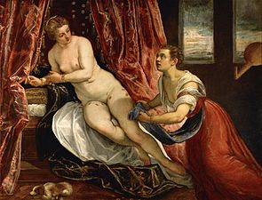 Danae, Tintoretto (c 1570)