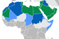 Map of Arabic speaking countries