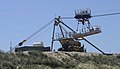 The cable and cable car that provides access to Karlissa A at the New Carissa work site.