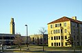 Campus seen from northeast parking lot