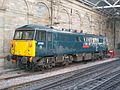 87002 in Caledonian Sleeper livery at Edinburgh Waverley in May 2015