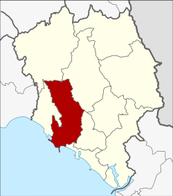 District location in Chanthaburi province