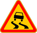 Danger of skidding