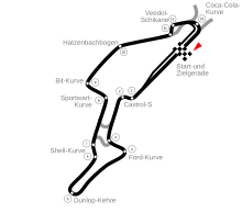 The Nürburgring in its 1999 configuration