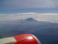 Mount Kinabalu seen from a flight to Tawau