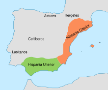 División provincial romana del 197 a. C.