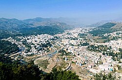 Aerial view of Rajouri city