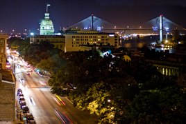 Downtown Savannah viewed from Bay Street