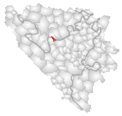 Location of Dobretići within Bosnia and Herzegovina.