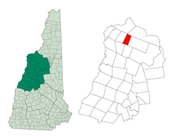 Location in Grafton County, New Hampshire