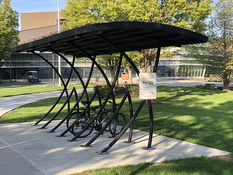 File:Green roof bike rack.jpg