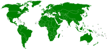 IMF member states in green