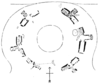 Plan of the Meayll Stone Circle, Isle of Man