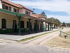 Estado de la estación La Falda en octubre de 2009.