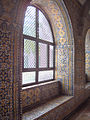 Quadra (architecture) of St. John the Baptist covered with azulejos in carpet style (17th c.); Museu da Reinha D. Leonor; Beja, Portugal.