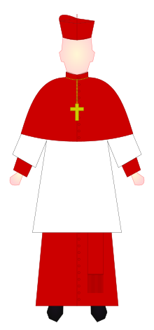 Cardinal - choir dress.svg