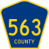 County Route 563 marker