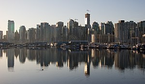 A photo of the downtown Vancouver skyline.