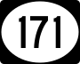 Route 171 marker