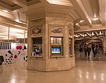 The Dining Concourse's octagonal stone information booth