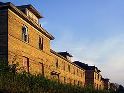 Neglected barracks in the Upper Post last used during World War II