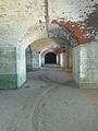 A line of arches connecting casemates