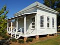 The old Gantts Quarry Post Office was moved to its current location at the corner of N. Norton Ave and W. 8th St. in Sylacauga, Alabama.