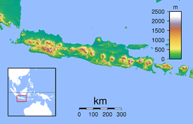 Monte Merapi ubicada en Isla de Java