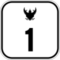 Thai federal road shield