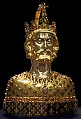 Reliquary bust of Charlemagne (gold, Aachen Cathedral treasury, c. 1350)