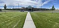 Panoramic view of Burley High School's facade.