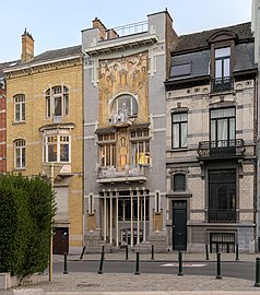 The Cauchie House (centre) with its two neighbours