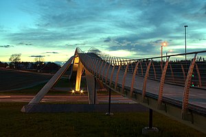 The da Vinci bridge in Ås