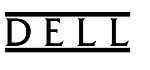 Dell's first logo from 1987 to 1989