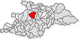 Location in Maramureș County