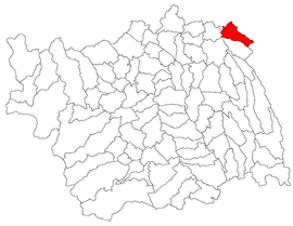 Location in Bacău County