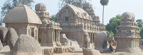 Pancha Rathas at Mamallapuram