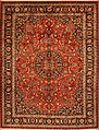 Antique Mashhad rug details